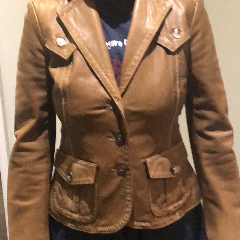Pinko Leather Jacket (made in Italy)